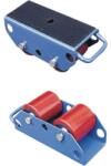  Platforma cu role de transport, pentru sarcini grele, 2 tone, 2 role, din poliuretan, 115 x 270 x 110 mm (4332163820628)