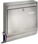 Burg Wächter Cutie postala Borkum Set, 422 x 362 x 100 mm, inox, slot pentru ziar, incuietoare cu cheie, BURG WACHTER (39690)