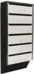 Rottner Modul cutii postale Depot 6, pentru 6 apartamente, 824 x 385 x 140 mm, deschidere in sus, ROTTNER SECURITY (T06368)