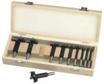 EDESSO Set freze pentru lemn HW, varfuri din carbura, varf de centrare, 10-50 mm, 10 bucati, EDESSO (5021001) - bricolaj-mag