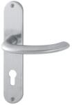 HOPPE Maner pentru usi de interior 35-45mm, Marseille E1138Z/302, cu placa lunga si buton 58, 8/72mm, PZ, inox, HOPPE (3042610) - bricolaj-mag