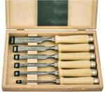ULMIA Set dalti pentru lemn, forma ulm, 6 - 26 mm, 6 buc, DIN 5139, in cutie de lemn, ULMIA (174HK) Dalta