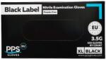 Elcadis Manusi din Nitril, Marimea XL, Nepudrate, Negre, PPS Gloves, 100 Bucati (ELC-MAN-NIT-100-NG-XL)