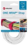 VELCRO Legatura pentru cabluri cu Velcro ONE-WRAP Strap, 20 x 200 mm, alb, 25 buc, VELCRO (VEL-OW64500) - bricolaj-mag
