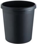 HELIT Cos de gunoi, model The german, din plastic, 30 l, inaltime 410 mm, Ø 350 mm, negru (H61061.95) - bricolaj-mag Cos de gunoi