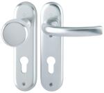 HOPPE Clanta pentru usi de coridor Tokyo 53/273KP/1710, cu placa scurta si buton, 72/8mm, PZ, F1, 37-42mm, HOPPE (2805515) - bricolaj-mag