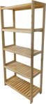 Tonap 5 polcos fa polc 173×70×33 cm fenyő cseh gyártmány (5P70)