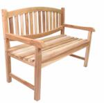 divero 2 személyes pad tikfa kezeletlen 120 cm (GL05216)