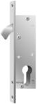 KFV Broasca cu carlig cilindric pentru usi glisante cu cadru tubular Nr. 1627 PZ, fata dreptunghiulara 24x176mm, dorn 20mm, KFV (3140317)