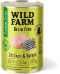  Wild Farm WILD FARM Premium Grain Free Chicken and Sprats 400g - gabonamentes macskatáp