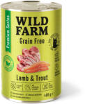  Wild Farm WILD FARM Premium Gabonamentes bárány és pisztráng 400g - gabonamentes macskaeledel