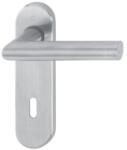 HOPPE Maner pentru usi de interior 35-45mm, Amsterdam E1400Z/353K, placuta scurta, 8/72mm, PZ, inox, HOPPE (3289495) - bricolaj-mag