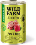  Wild Farm WILD FARM Premium Gabonamentes sertéshús és tonhal 400g - gabonamentes macskaeledel