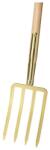Idealspaten Furca cu maner auriu si 4 dinti de baioneta (67000001) Furca