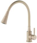 Laveo SELVA zuhanyváltós rugalmas tömlős bézs csaptelep (OPBSK_462D)