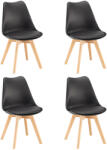 Leziter Silla étkezőszék 4 db fekete színben (DA232AB_4) - geminiduo