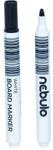 Nebulo Nebulo: WhiteBoard marker kúpos hegyű táblafilc fekete színben (WBM/TM-WB568-BLACK)
