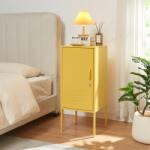 PremiumXL en. casa Éjjeliszekrény Hausjärvi 82x35x35 cm acél sárga