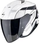 Scorpion Cască de motocicletă Scorpion EXO-Z1 VUE open face alb-negru-argintiu (SCRP123-492-286)