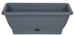  Virágláda tálcával 80cm 16l (IPE) ANTRACIT (10 db/cs) - ár/db (PE-7791)