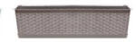 Balkonláda rattan, alátéttel ISR500P, 50 cm MOKKA (10 db/csomag) - ár/db (PE-6132)