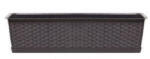  Balkonláda rattan, alátéttel ISR500P, 50 cm SÖTÉTBARNA (10 db/csomag) - ár/db (PE-6133)