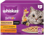 Whiskas Tasty Mix Krémes Válogatás Alutasakos Macskaeledel Szószban (Csirke és Zöldségek, Bárány és Pulyka) - 12x85 g