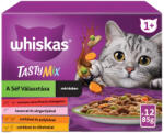 Whiskas Tasty Mix A Séf Választása Alutasakos Macskaeledel Szószban (Marha, Baromfi és Zöldségek, Lazac és Sárgarépa, Csirke és Pulyka, Csirke és Tőkehal) - 12x85 g