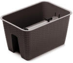  Balkonláda korlátra 40cm RATTAN DRLB400 BARNA (PE-6595)