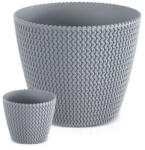  Kaspó fonott DSP220 SZÜRKE (5 db/csomag) - ár/db (PE-5964)