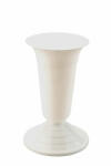  Virágváza temetői 35cm FEHÉR beton nehezékkel (PE-7485)