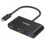 Anker PowerExpand A8339HA1 USB-C to USB-C, HDMI, USB-A video adapter, elosztó, fekete