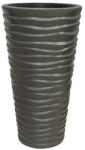  Virágváza magas, VÍZSZ. HULLÁM 30 x 51 cm DPSA300 ANTRACIT (PE-6604)