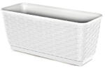  Balkonláda rattan, TARTÓVAL (fehér) DRL400PW (PE-0118)
