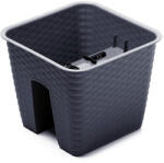  Balkonláda korlátra 28cm RATTAN DRLB280 ANTRACIT (PE-6593)