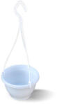  Kaspó akasztóval Jacinta 25cm Fehér - 5 L - KOMPLETT - AKASZTÓVAL (PE-7231)
