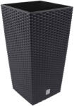  Virágváza rattan 225mm ANTRACIT DRTS225 (PE-6684)