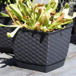  Kaspó rattan 165mm (barna) DRLK165 (PE-3214)