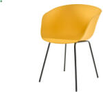 Mobiliamo Modern Műanyag Karos Étkezőszék Sárga Színben Livorno