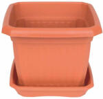  Virágcserép négyszögletes 30cm TERRACOTTA (PE-8169)