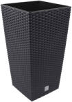  Virágváza rattan 200mm ANTRACIT DRTS200 (PE-6683)