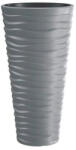  Virágváza magas, VÍZSZ. HULLÁM 30 x 51 cm DPSA300 SZÜRKE (PE-6605)