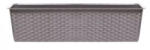  Balkonláda rattan, ALÁTÉTTEL ISR400P, 40 cm MOKKA (10 db/csomag) - ár/db (PE-5919)