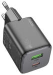 hoco. N41 Almighty Hálózati Töltő Pd20w+qc3.0 (usb - Type-c) Fekete