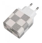 Astrum CH310 QC 3.0 dual color bőrbevonatos hálózati gyorstöltő (Quick Charge) 1xUSB 3, 0A 18W