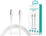 DEVIA USB Type-C - Lightning adat- és töltőkábel 1, 5 m-es vezetékkel - Devia Gracious Series Type-C - Lightning PD Cable - 5V/3A - white