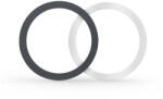 Haffner Univerzális mágneses gyűrű MagSafe vezeték nélküli töltőhöz - 2 db/csomag - fekete/ezüst (ECO csomagolás)