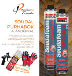 Soudal purhab pisztolyos Soudafoam Professional 60 téli -10 C° 750ml 48 db (S108896CS48)