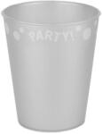 Születésnap Silver, Ezüst micro prémium műanyag pohár 250 ml
