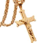 HARAHU JC-38700 Nyaklánc Kereszttel - Arany / 60cm KP38700